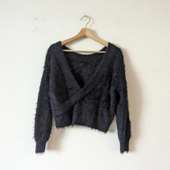 Urban Outfitters Elsa Fuzzy Surplice Sweater - Picture 5 of 8